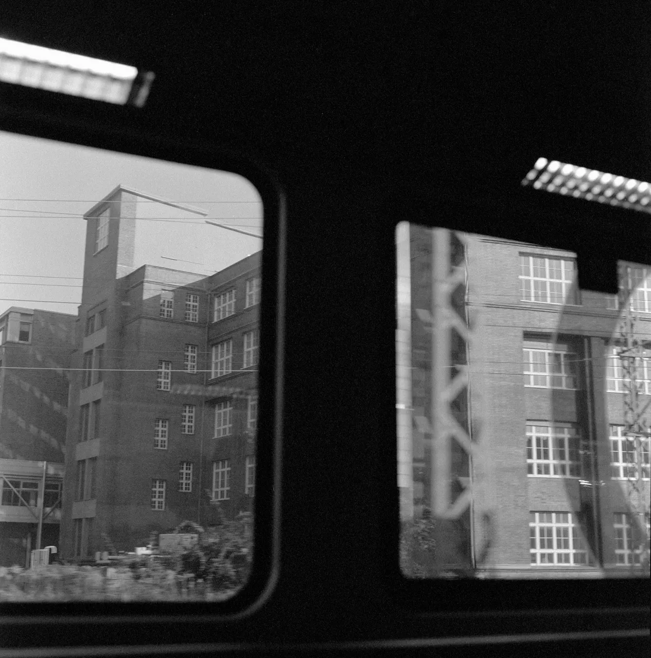 Fast train ride in Berlin